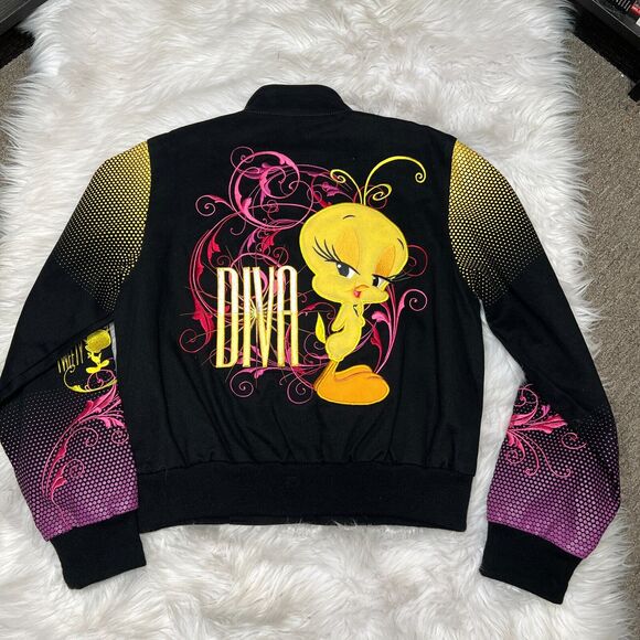 JH DESIGN LOONEY TUNES TWEETY BIRD DIVA JACKET SIZE M 2006 - Picture 4 of 9